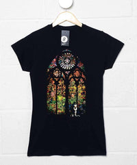 Thumbnail for Banksy Stained Glass Womens Style T-Shirt 8Ball