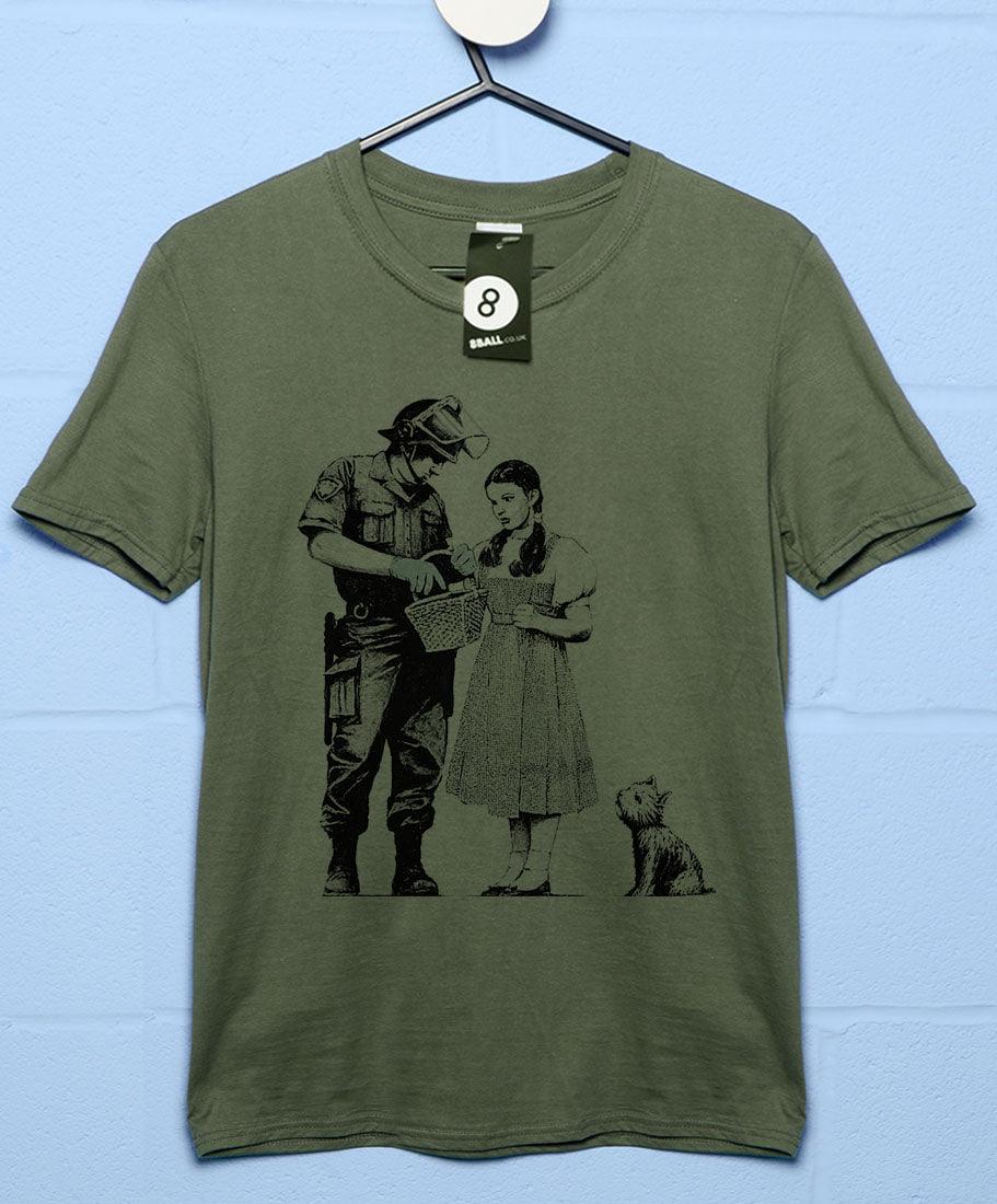 Banksy Stop And Search T-Shirt For Men 8Ball