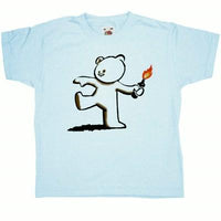 Thumbnail for Banksy Teddy Childrens Graphic T-Shirt 8Ball