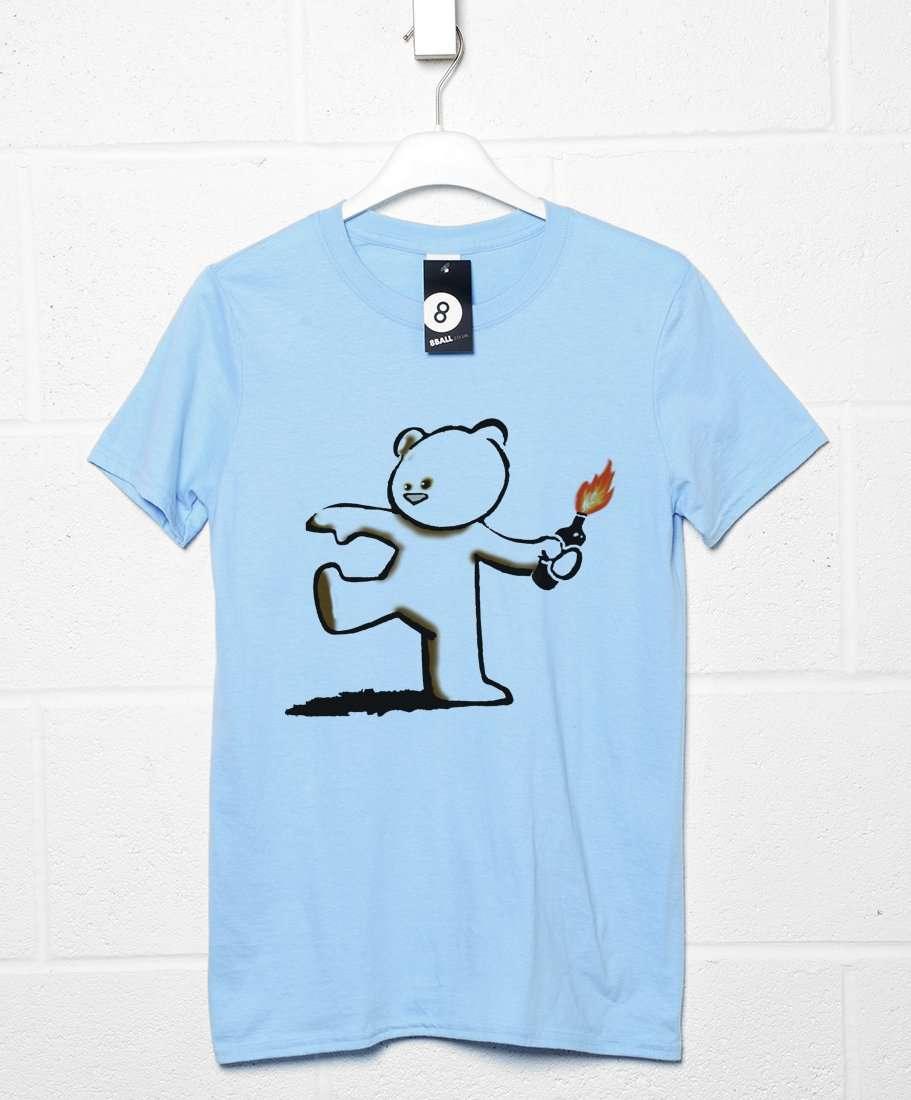 Banksy Teddy Unisex T-Shirt 8Ball