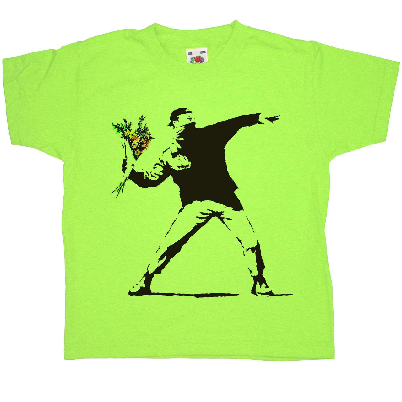 Banksy Throwing Flowers Childrens T-Shirt 8Ball