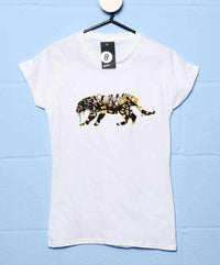 Thumbnail for Banksy Tiger Fitted Womens T-Shirt 8Ball