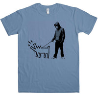 Thumbnail for Banksy Walking the Dog Mens T-Shirt 8Ball