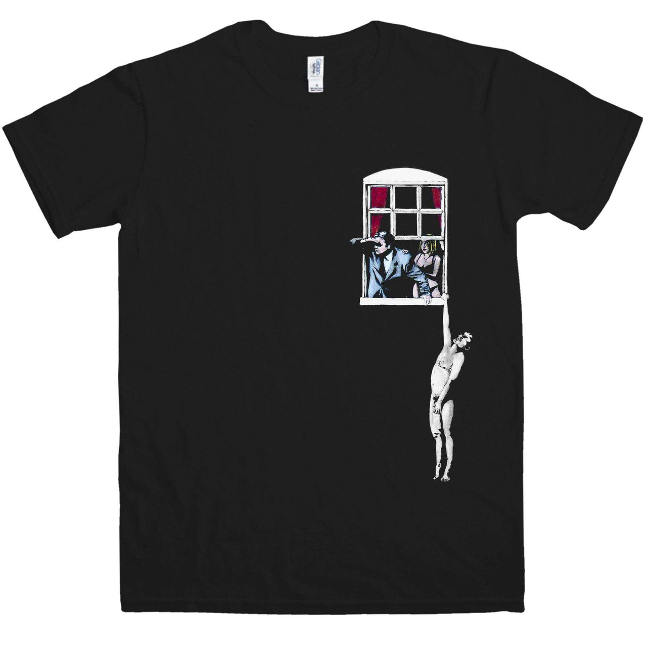 Banksy Window Lovers Unisex T-Shirt 8Ball