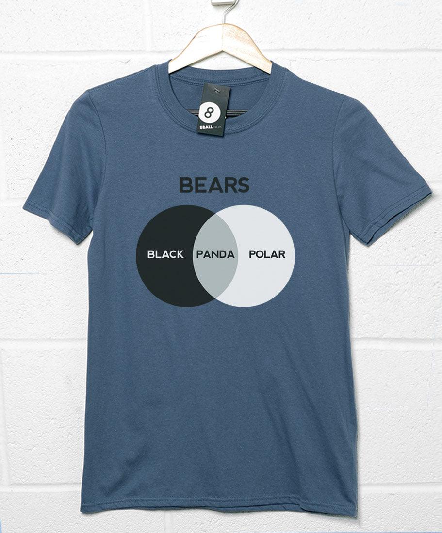 Bears Venn Diagram Mens T-Shirt 8Ball