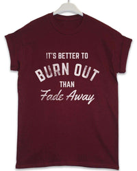Thumbnail for Better to Burn Out Lyric Quote Mens T-Shirt 8Ball