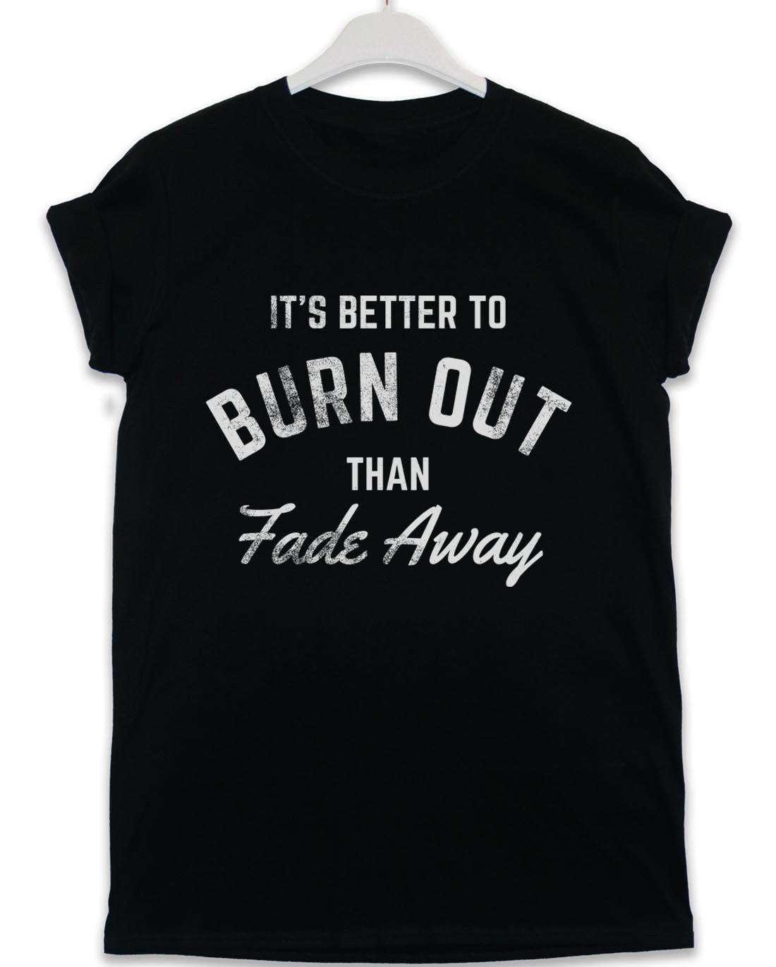 Better to Burn Out Lyric Quote Mens T-Shirt 8Ball