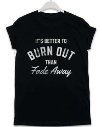 Thumbnail for Better to Burn Out Lyric Quote Mens T-Shirt 8Ball