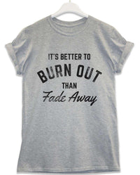 Thumbnail for Better to Burn Out Lyric Quote Mens T-Shirt 8Ball