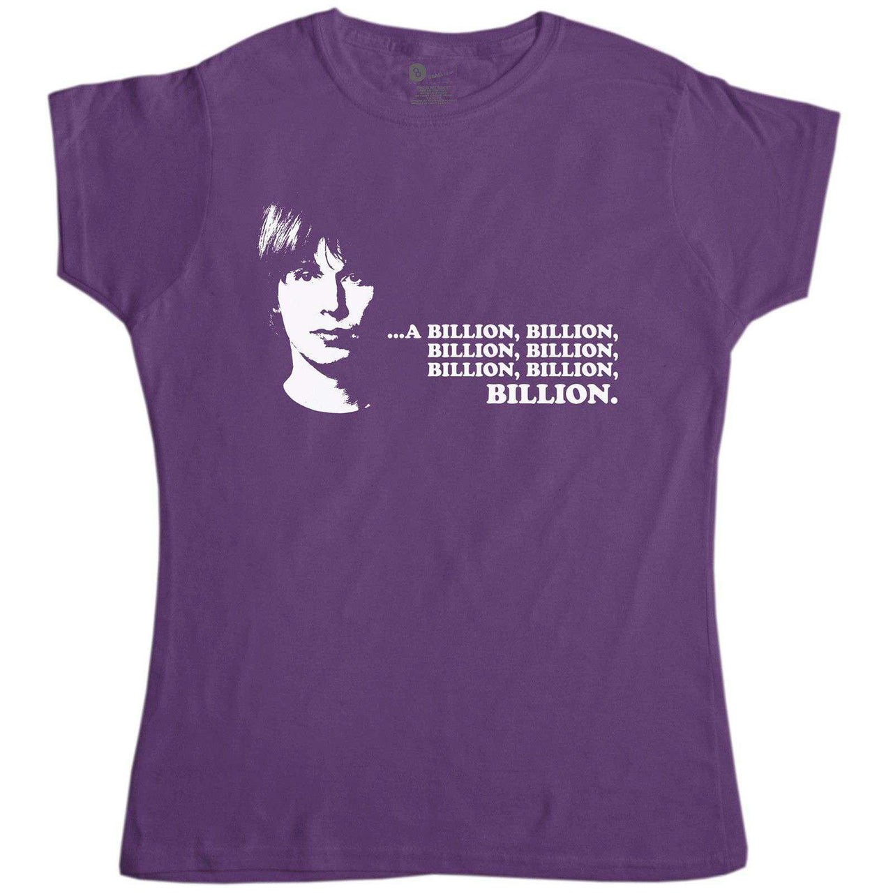 Billion Billion Billion Womens T-Shirt, Inspired By Brian Cox 8Ball