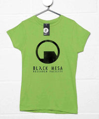 Thumbnail for Black Mesa Fitted Womens T-Shirt 8Ball