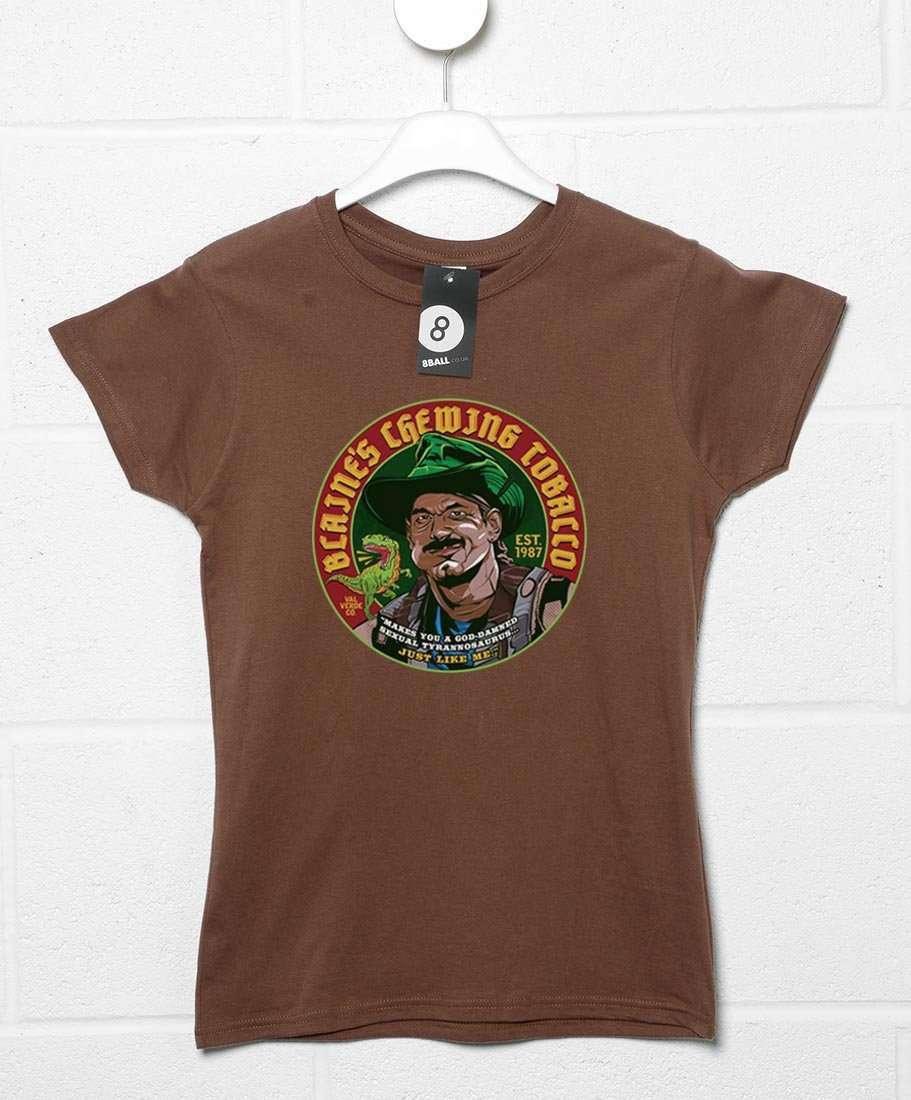 Blaine's Chewing Tobacco Fitted Womens T-Shirt 8Ball