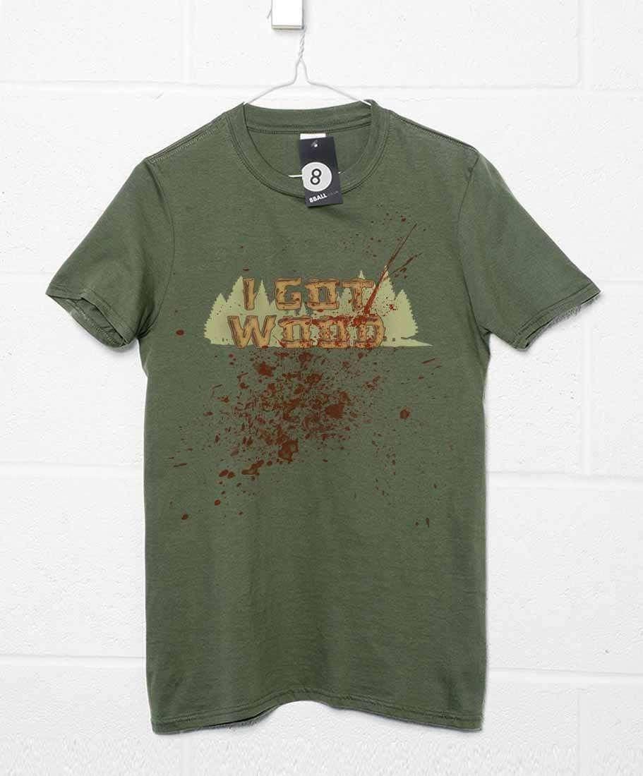 Bloody I Got Wood Mens T-Shirt 8Ball