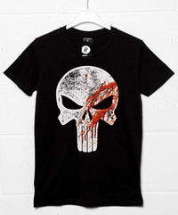 Thumbnail for Bloody Punish Skull Mens Graphic T-Shirt 8Ball