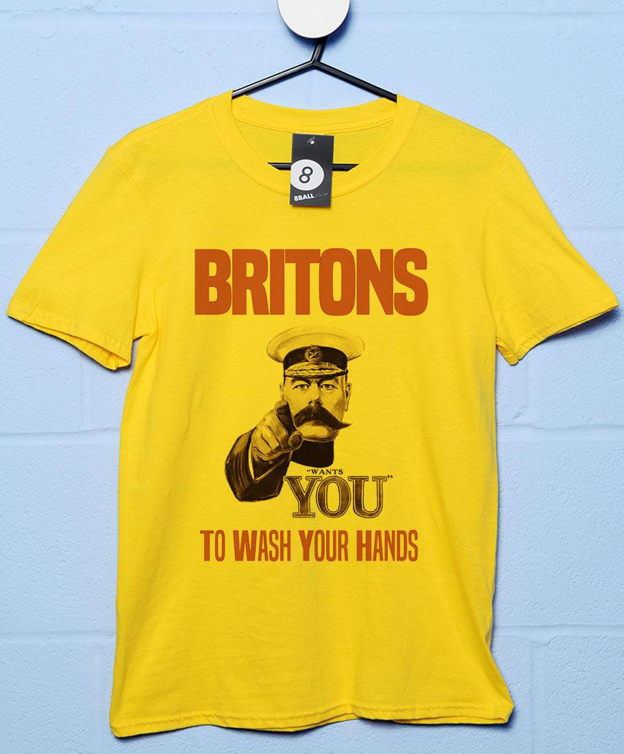 Britons Wash Your Hands Mens T-Shirt 8Ball