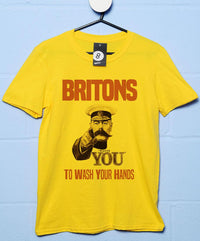 Thumbnail for Britons Wash Your Hands Mens T-Shirt 8Ball