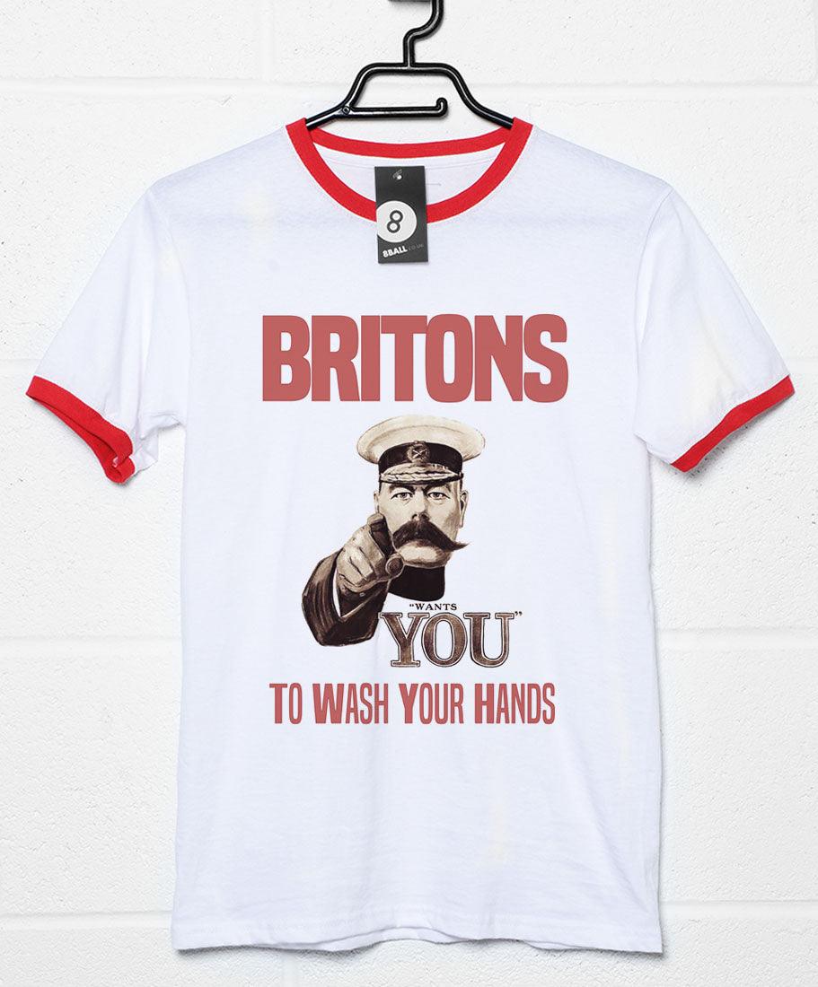 Britons Wash Your Hands Mens T-Shirt 8Ball