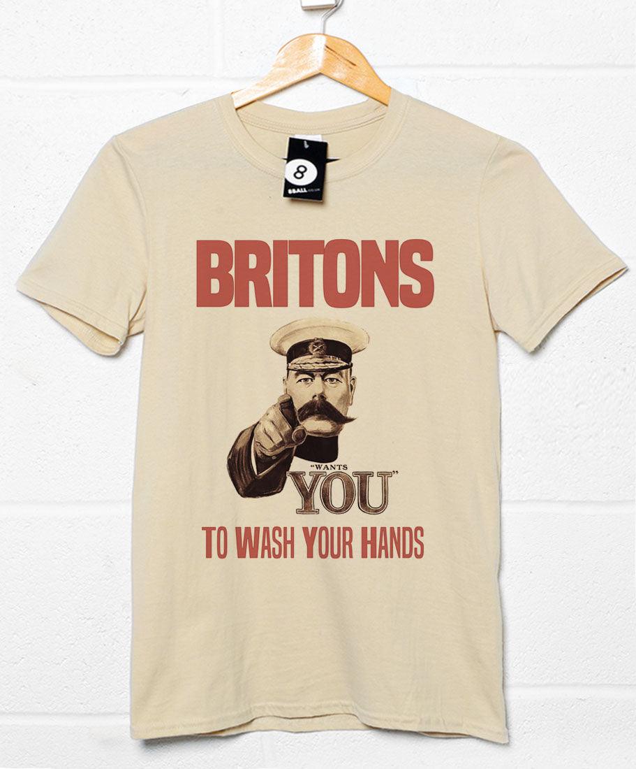 Britons Wash Your Hands Mens T-Shirt 8Ball