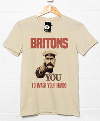 Thumbnail for Britons Wash Your Hands Mens T-Shirt 8Ball