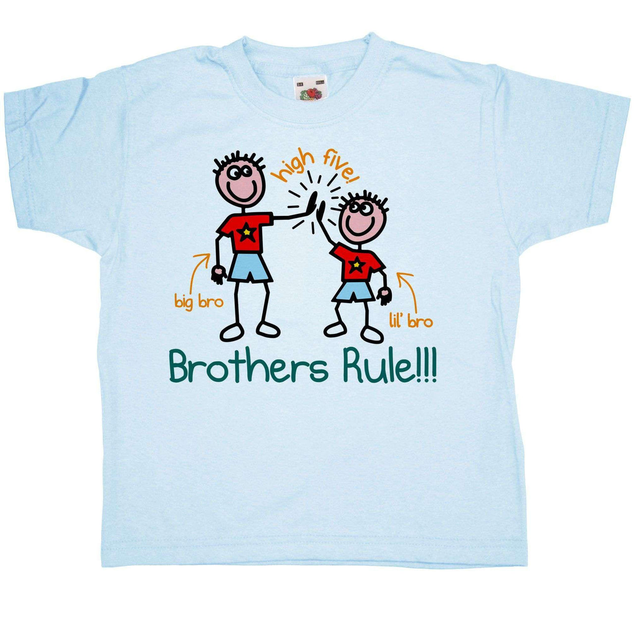 Brothers Rule Mens T-Shirt 8Ball