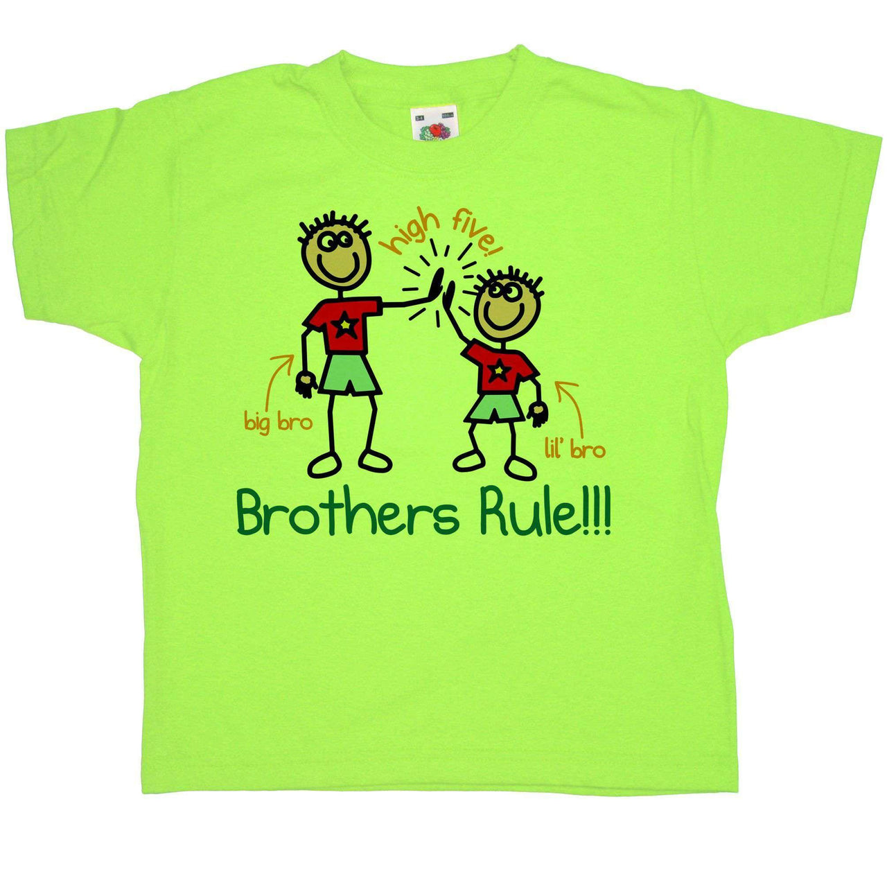 Brothers Rule Mens T-Shirt 8Ball