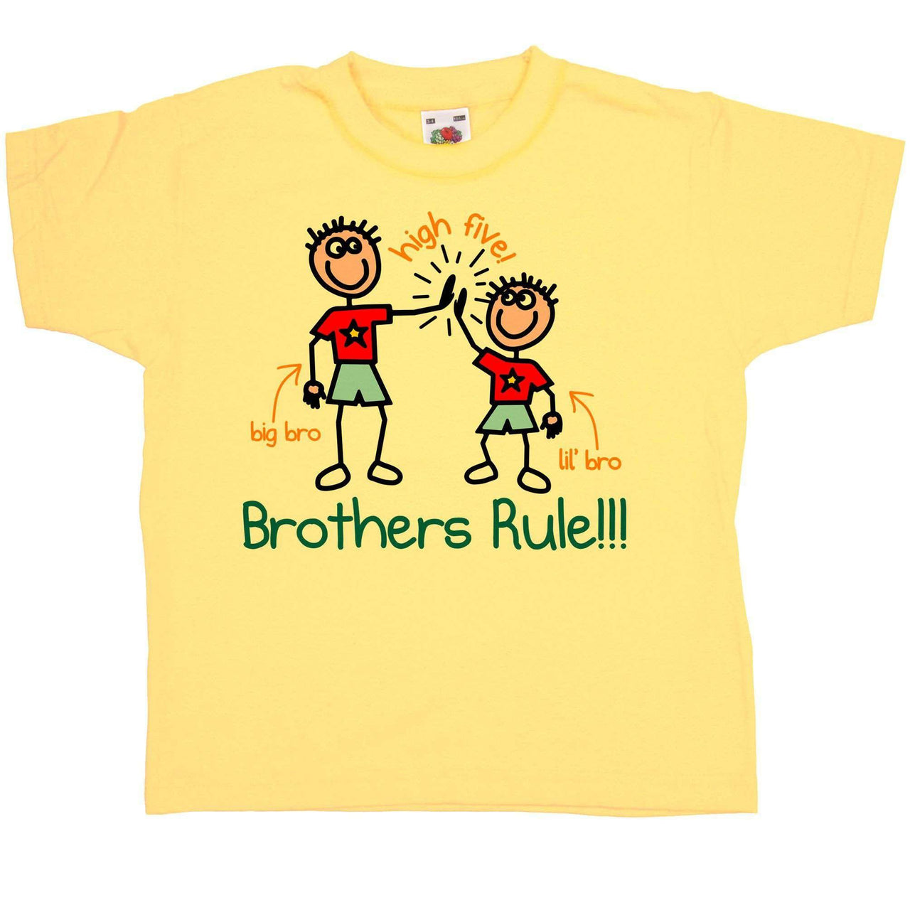 Brothers Rule Mens T-Shirt 8Ball