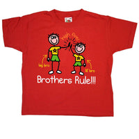 Thumbnail for Brothers Rule Mens T-Shirt 8Ball