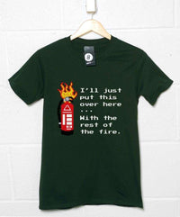 Thumbnail for Burning Fire Extinguisher Unisex T-Shirt 8Ball