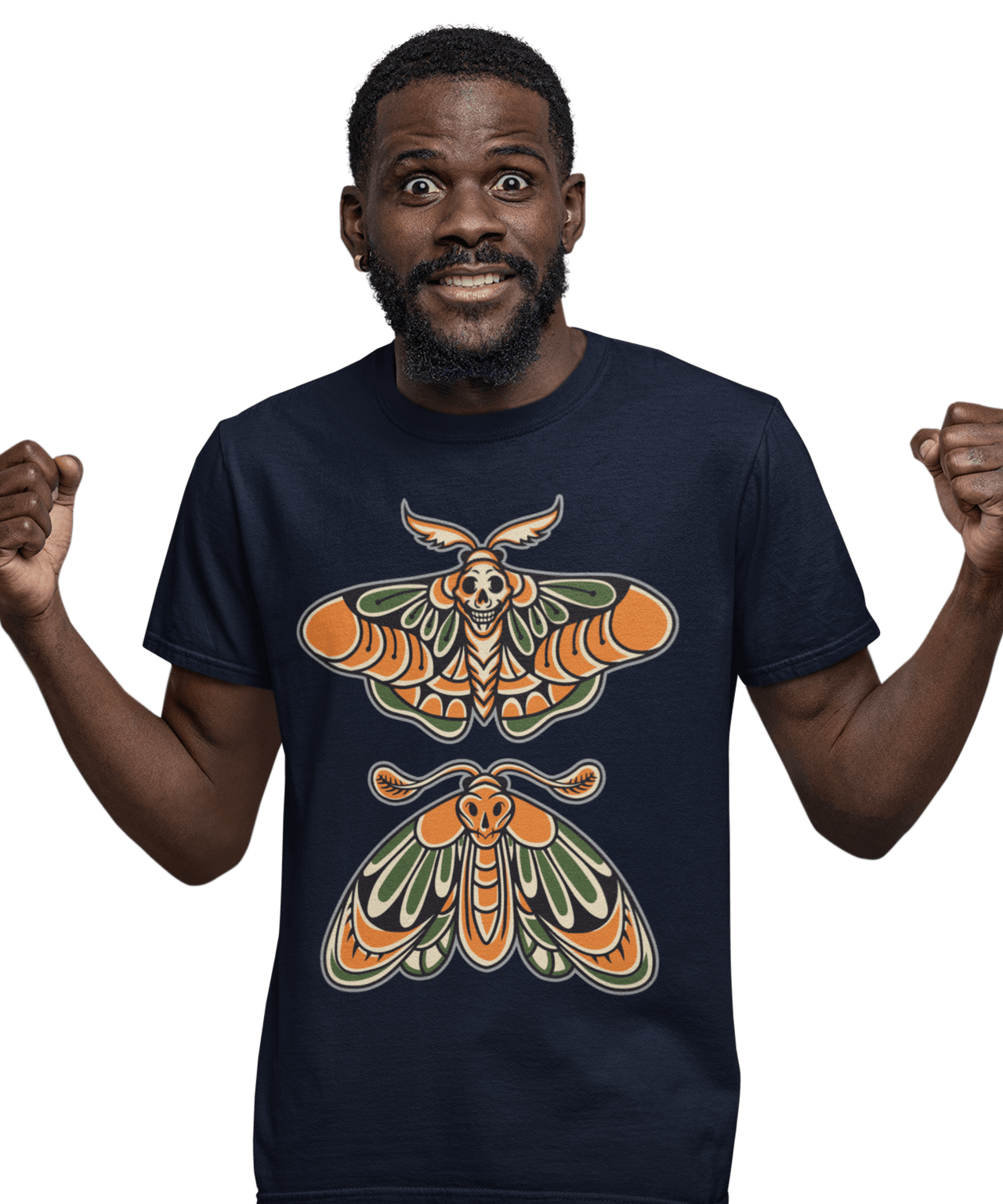 Butterfly Tattoo Design Adult Unisex T-Shirt For Men 8Ball