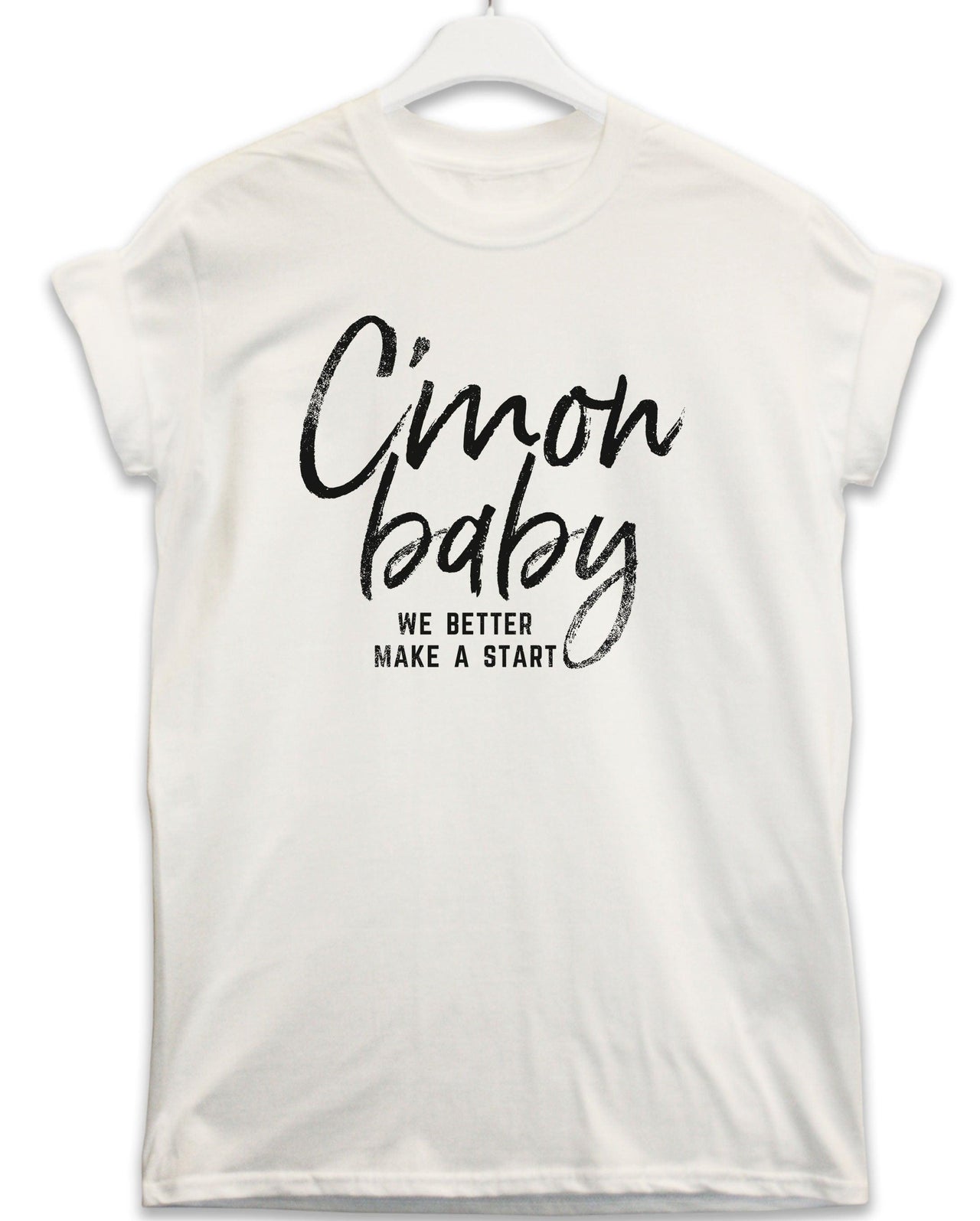 C'mon Baby Lyric Quote Mens Graphic T-Shirt 8Ball