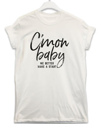 Thumbnail for C'mon Baby Lyric Quote Mens Graphic T-Shirt 8Ball