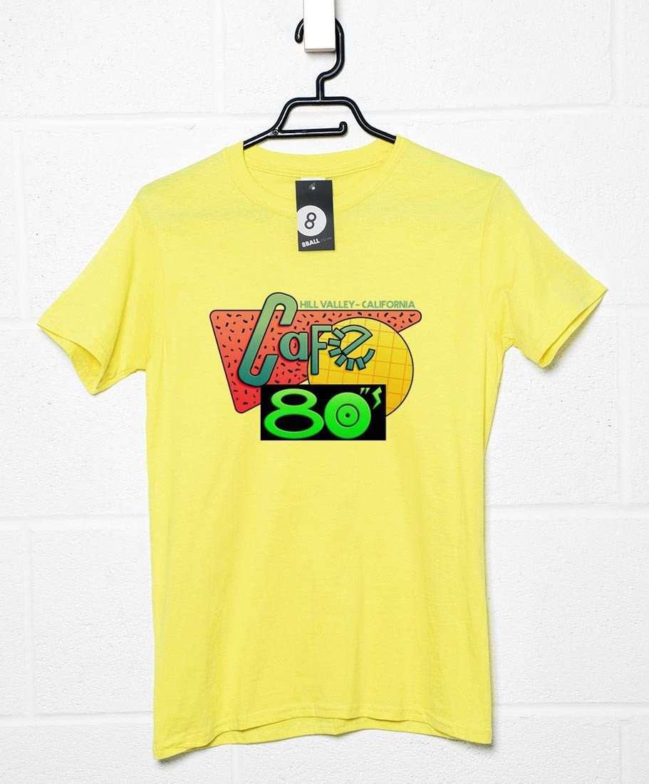 Cafe 80's Hill Valley T-Shirt For Men 8Ball