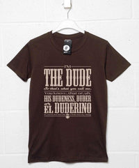 Thumbnail for Call Me The Dude Mens T-Shirt 8Ball