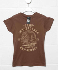 Thumbnail for Camp Crystal Lake 1980 Fitted Womens T-Shirt 8Ball