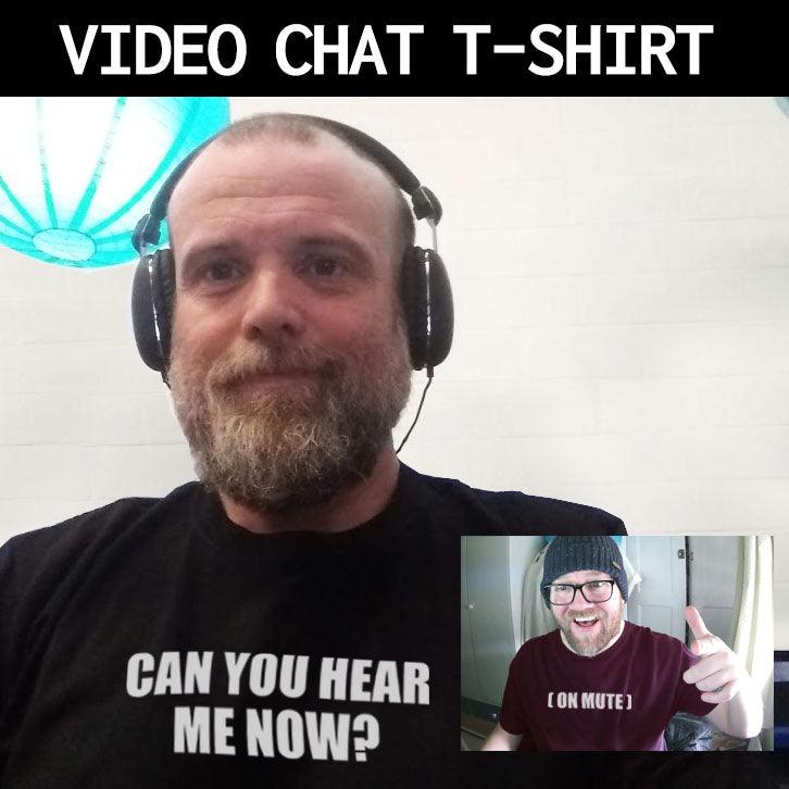 Can You Hear Me Now? Video Conference Mens T-Shirt 8Ball