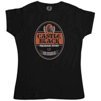 Thumbnail for Castle Black Premium Stout Womens Style T-Shirt 8Ball