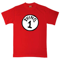 Thumbnail for Cat In The Hat Thing 1 Mens Graphic T-Shirt 8Ball