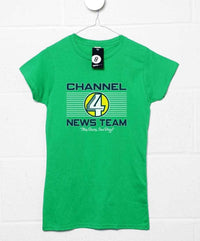 Thumbnail for Channel 4 News Team Fitted Womens T-Shirt 8Ball