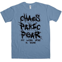 Thumbnail for Chaos Panic Fear My Work Here Is Done Unisex T-Shirt For Men And Women 8Ball