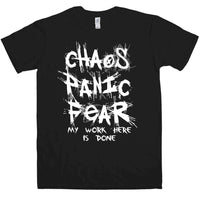 Thumbnail for Chaos Panic Fear My Work Here Is Done Unisex T-Shirt For Men And Women 8Ball