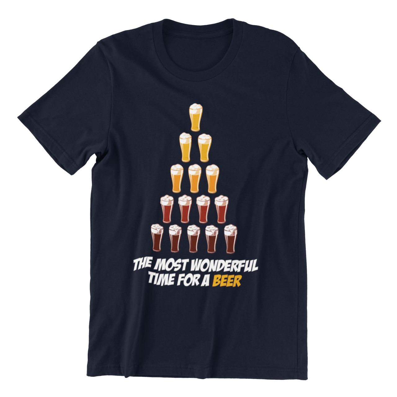 Christmas Beer Tree For Adult Men and Women Unisex T-Shirt 8Ball