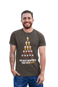 Thumbnail for Christmas Beer Tree For Adult Men and Women Unisex T-Shirt 8Ball