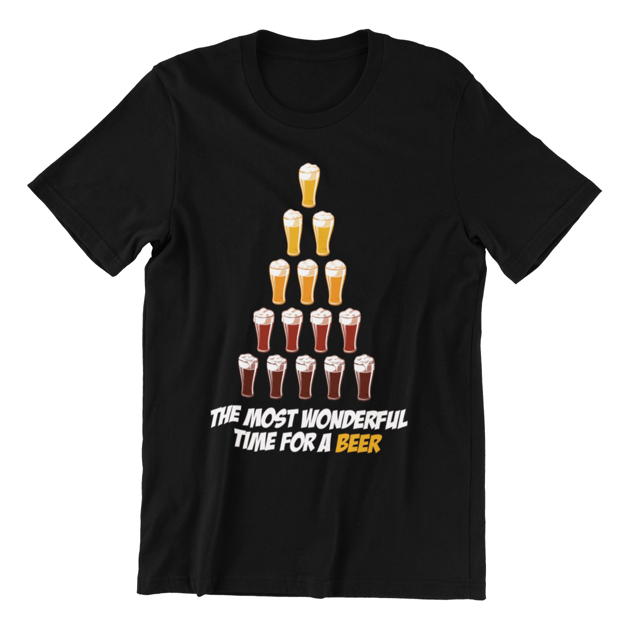 Christmas Beer Tree For Adult Men and Women Unisex T-Shirt 8Ball