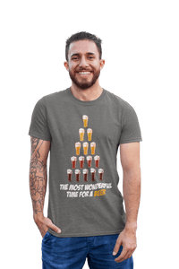 Thumbnail for Christmas Beer Tree For Adult Men and Women Unisex T-Shirt 8Ball