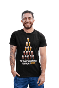 Thumbnail for Christmas Beer Tree For Adult Men and Women Unisex T-Shirt 8Ball