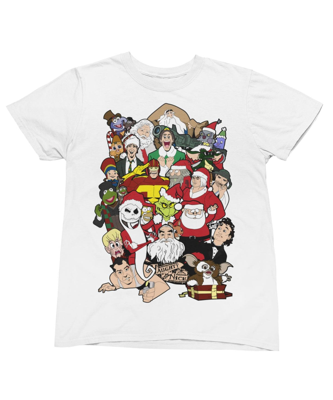 Christmas Chaos Unisex Christmas Mens T-Shirt 8Ball