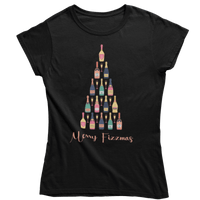 Thumbnail for Christmas Fizzmas Tree Womens Fitted T-Shirt 8Ball