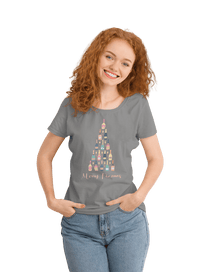 Thumbnail for Christmas Fizzmas Tree Womens Fitted T-Shirt 8Ball