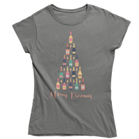 Thumbnail for Christmas Fizzmas Tree Womens Fitted T-Shirt 8Ball