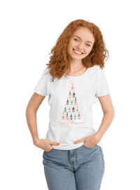 Thumbnail for Christmas Fizzmas Tree Womens Fitted T-Shirt 8Ball